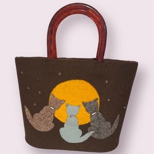 Vintage Handmade Cat Purse/Bag